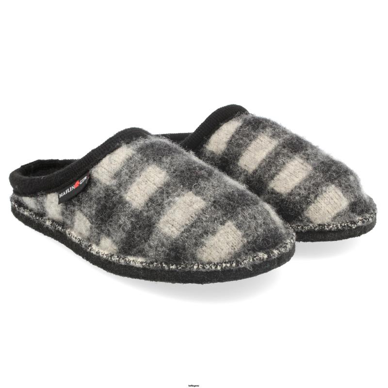 Haflinger Novelty PBP0T58 Men PLAID Black & White