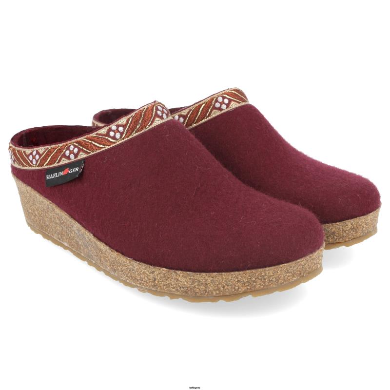 Haflinger Clog PBP0T70 Women ART NOUVEAU Bordo