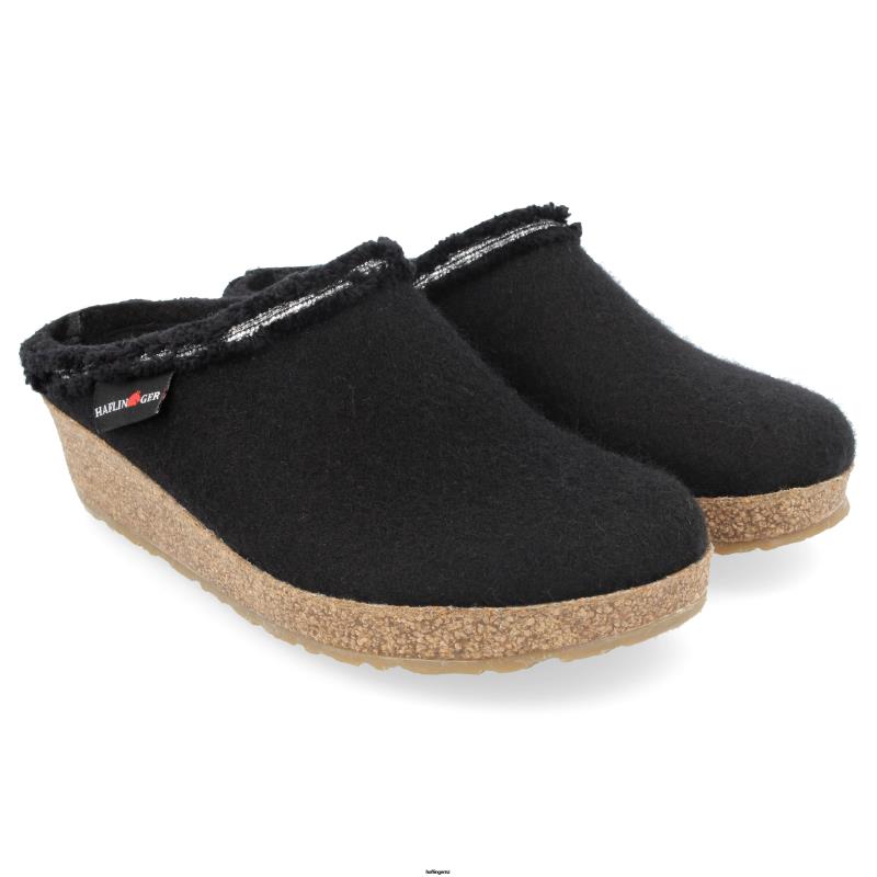 Haflinger Clog PBP0T72 Women FRINGE Black