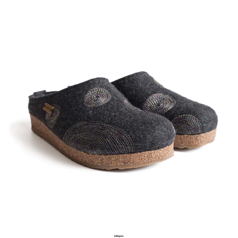 Haflinger Clog PBP0T74 Women SPIRIT Charcoal