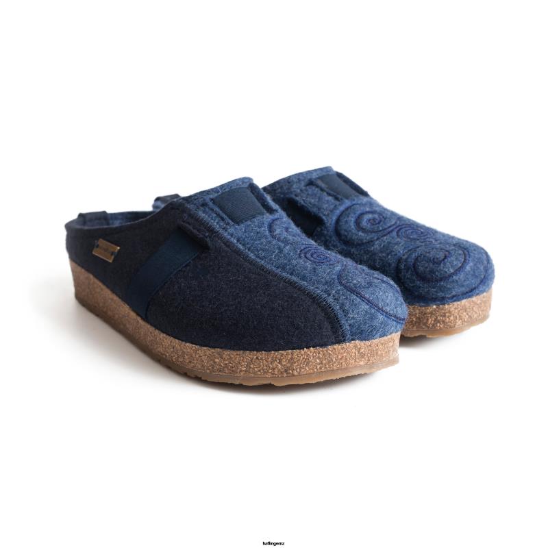 Haflinger Clog PBP0T80 Women MAGIC Navy Denim