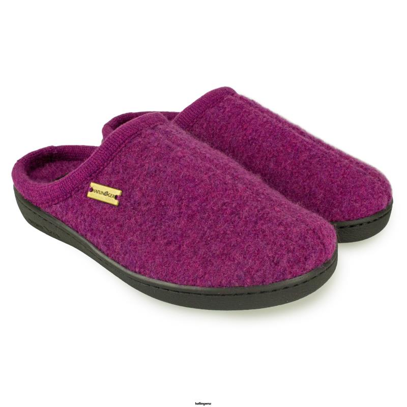 Haflinger Hard Sole PBP0T82 Women AT Mulberry