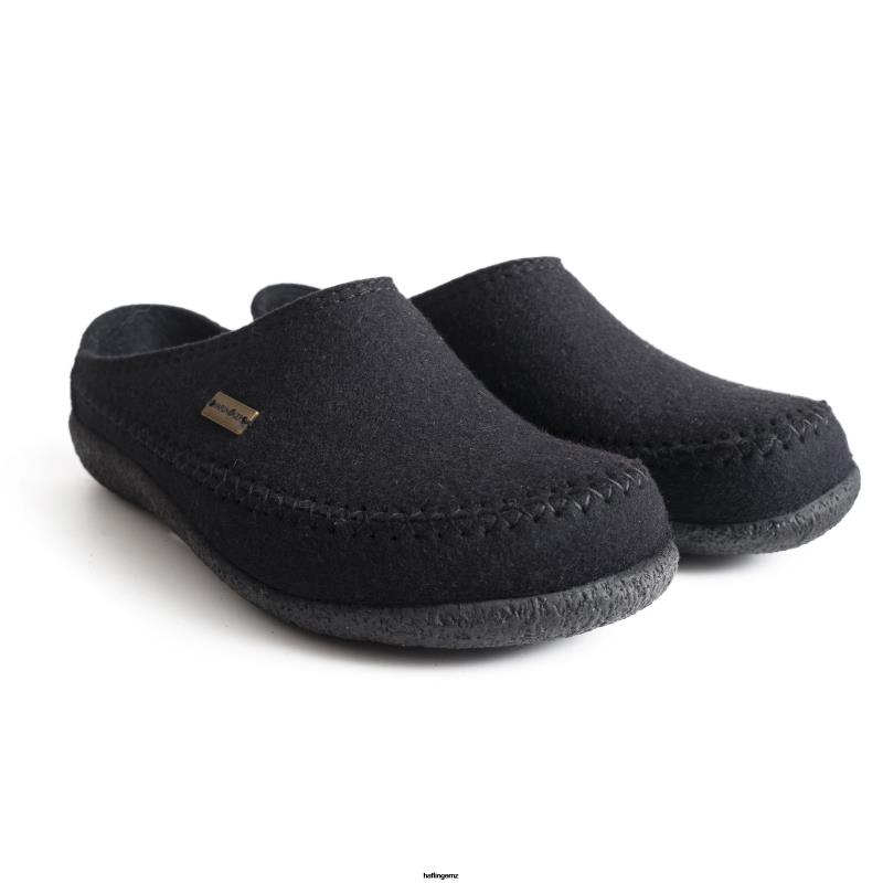 Haflinger Hard Sole PBP0T84 Women FLETCHER Black
