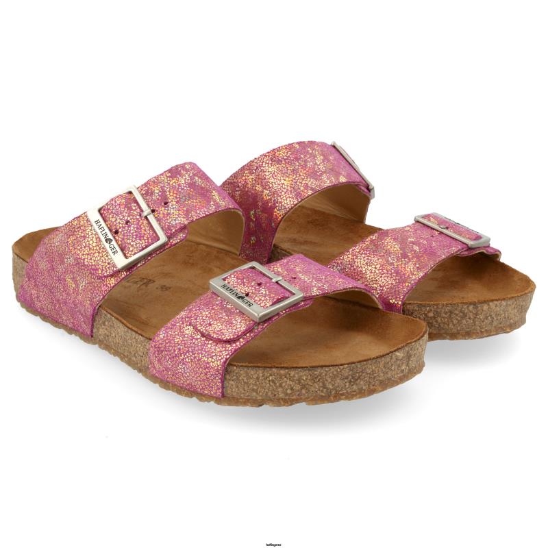 Haflinger Sandal PBP0T101 Women ANDREA - TREND Iris Glitter